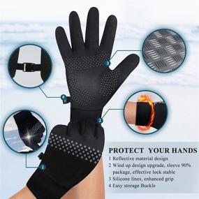 img 2 attached to FaAmour Winter Gloves: Premium Touchscreen Gloves for Cold Weather – 🧤 Men and Women's Gloves for Cycling, Running, Working, Driving, Hiking, and Fishing