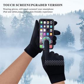 img 3 attached to FaAmour Winter Gloves: Premium Touchscreen Gloves for Cold Weather – 🧤 Men and Women's Gloves for Cycling, Running, Working, Driving, Hiking, and Fishing