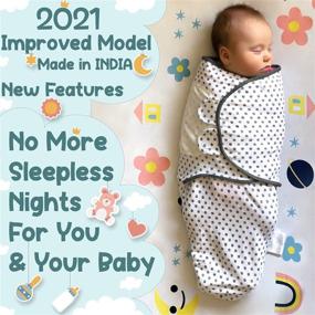 img 3 attached to 👶 3 Pack Baby Swaddle Blanket Wrap for Newborn Boys and Girls (0-3 Months/Size S-M) – 100% Cotton (Breathable for All Seasons) – Unisex Grey Design – Infant Sleep Sack Gift Set