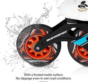 img 2 attached to 🛼 SKT HP 90mm 85A Inline Skate Wheels, 8-Pack - Premium MDL High-end PU Material for Enhanced Performance and Traction in Wet Road Conditions