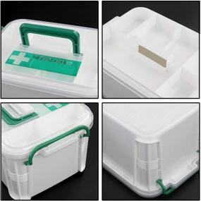 img 2 attached to 🔒 Vababa Locking Plastic Storage Container: Secure and Convenient Organization Solution