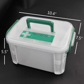 img 3 attached to 🔒 Vababa Locking Plastic Storage Container: Secure and Convenient Organization Solution