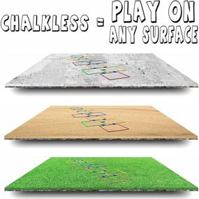 img 1 attached to 🏞️ GETMOVIN SPORTS Hopscotch Squares Set - Premium 15 Inch Squares with Connectors for Indoor/Outdoor Fun & Conditioning Training