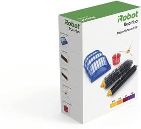 img 4 attached to 🛠️ iRobot 4636432 Authentic Replacement Parts - Roomba 600 Series Replenishment Kit (1 Bristle Brush, 1 Beater Brush, 1 Spinning Side Brush, 3 AeroVac Filters, and 1 Round Cleaning tool), White