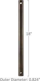 img 1 attached to 🏡 Enhance Your Home with the Emerson CFDR18ORB Kathy Ireland Ceiling Fan Downrod - 18-Inch, Oil Rubbed Bronze