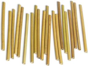 img 3 attached to 🎋 IA Crafts Bamboo Supplies: Bamboo Sticks, Straws, Stakes for Crafts and DIY - Natural Color, 5.7"-5.9" Long, 0.24"-0.28" Diameter