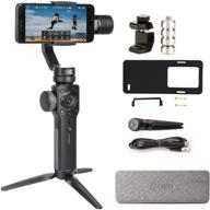 zhiyun smooth 4 стабилизатор для смартфона gimbal: идеально подходит для iphone 11 pro xs max xr x 8 plus 7 6 se & android - идеально для съемки, видеоблогинга и прямой видеозаписи (включает адаптер для пластины gopro и контрвес) логотип