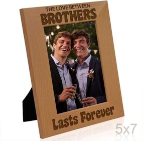 img 1 attached to 👨 KATE POSH Forever Love Between Brothers - Birthday Gifts, Big & Little Brother, Groomsman Gifts, Best Man Wedding Gifts (5x7-Vertical)