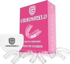 img 4 attached to GRINDSHIELD Bruxism Mouth Guard – Small, Moldable, Custom-Fit - Set of 4 Mouth Guards for Teeth Grinding & Case – Dental Guard, Nightguard for Teeth Clenching, Mouthguard for Sleep, TMJ Night Guard