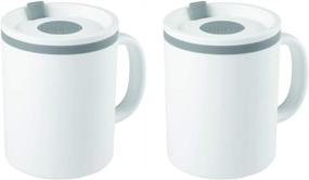 img 1 attached to ☕ Copco Iconic Desk Mug: 16 Ounce, 2 Pack (Gray) - Sleek and Practical Drinkware for Your Workspace