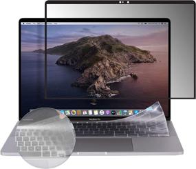 img 4 attached to 🔒 Arxon 15 Inch MacBook Pro Privacy Filter Screen Protector: Anti-Glare, Ultra Clear, Removable, Washable | Includes Free TPU Keyboard Cover & Cleaning Cloth