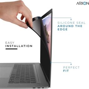 img 1 attached to 🔒 Arxon 15 Inch MacBook Pro Privacy Filter Screen Protector: Anti-Glare, Ultra Clear, Removable, Washable | Includes Free TPU Keyboard Cover & Cleaning Cloth