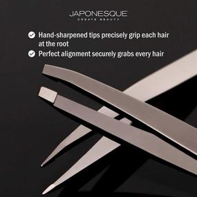 img 2 attached to JAPONESQUE Precision Slant & Point Tweezers