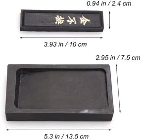 img 1 attached to 🖌️ NUOLUX Rectangle Ink Stick: Traditional Chinese Calligraphy and Painting Inkstone with Premium Chinese Taditional Ink Stones