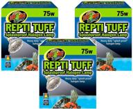 🔦 zoo med 75w repti tuff splashproof halogen lamps - 3 pack - improved seo logo