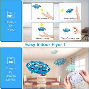 img 3 attached to 🚁 XINHOME Hand Controlled Drones for Kids and Adults - Mini Remote Control Drone with 2 Flying Modes, 2 Speeds, 3D Flip, Altitude Hold, LED Light, Easy Indoor Flying Ball Drone Toys for Boys and Girls Gift