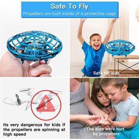 img 1 attached to 🚁 XINHOME Hand Controlled Drones for Kids and Adults - Mini Remote Control Drone with 2 Flying Modes, 2 Speeds, 3D Flip, Altitude Hold, LED Light, Easy Indoor Flying Ball Drone Toys for Boys and Girls Gift