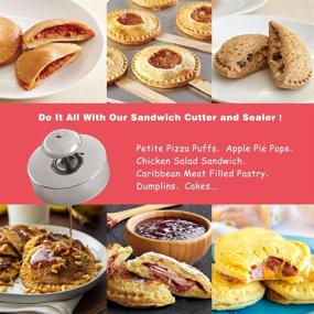 img 2 attached to 🥪 Ultimate Sandwich Sealer and Cutter: Premium Stainless Steel, Uncrustables PB&J Maker and More