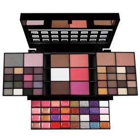 img 2 attached to 🎨 Ultimate Color Combination Makeup Set - 36 Eyeshadow, 28 Lip Gloss, 3 Blusher, 4 Concealer, 3 Contour Powder, 3 Brushes, 1 Mirror, 74 Colors Combination Palette