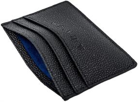 img 4 attached to 👜 Sleek Genuine Leather Minimalist Wallet with Ample Slots