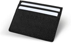 img 3 attached to 👜 Sleek Genuine Leather Minimalist Wallet with Ample Slots