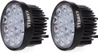 🔆 enhanced seo: kawell 2 pack 42w 30 degree round led spot light for off road 12v 24v atv lighting logo