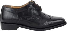 img 2 attached to 👞 Authentic Genuine Leather Printed Boys' Shoes and Oxfords by LIBERTY Gliders