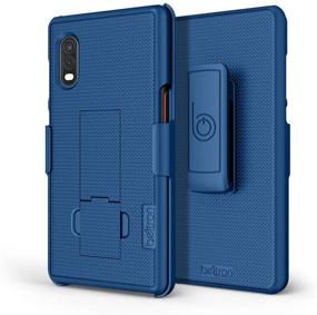 img 1 attached to 📱 High-Quality BELTRON Galaxy XCover Pro Case with Clip: Durable & Functional Protection for Samsung G715 (AT&amp;T FirstNet Verizon) - Secure Fit, Swivel Belt Clip, &amp; Built-in Kickstand in Blue