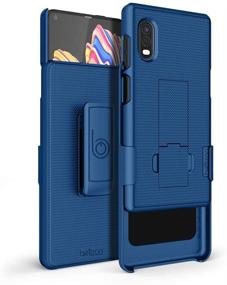 img 3 attached to 📱 High-Quality BELTRON Galaxy XCover Pro Case with Clip: Durable & Functional Protection for Samsung G715 (AT&amp;T FirstNet Verizon) - Secure Fit, Swivel Belt Clip, &amp; Built-in Kickstand in Blue