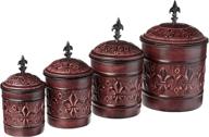 stylish and functional 4 piece versailles canister set with fresh seal covers логотип