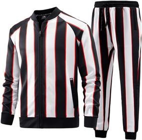 img 4 attached to Tracksuits Sweatsuits Jogging Fashion JW 064 XXL Men's Clothing