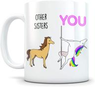 👭 sister gifts from brother - sentimental gifts for sister - funny sister coffee mug - great twin sister gifts - 11oz white coffee mug logo