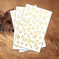 cheetah print temporary tattoos removable logo
