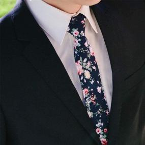 img 1 attached to Mantieqingway Cotton Printed Floral MYF006 029 Men's Accessories and Ties, Cummerbunds & Pocket Squares