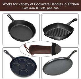 img 2 attached to Leather Resistant Cookware Accessories 03 Brown