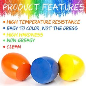 img 1 attached to Washable Palm Grip Crayons Set for Toddlers - 9 Color Non Toxic Crayons, Bath Toy, YGBrand