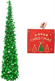 img 4 attached to NIETING Christmas Collapsible Coastal Decorations Seasonal Decor for Trees