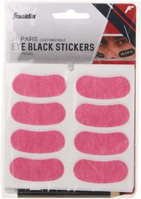 img 2 attached to 👀 Franklin Sports Eye Black Stickers for Kids - Customizable Lettering Baseball and Football Eye Black Stickers - Get Game Ready with 24 Pairs and White Pencil Included