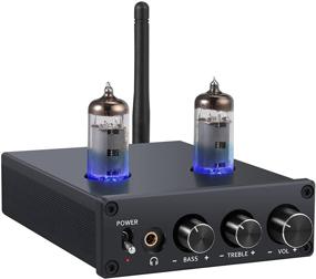img 4 attached to 🔊 Certified aptX Low Latency Bluetooth Vacuum Tubes Stereo Audio Amplifier Receiver - Neoteck 2 Channel 50W + 50W Mini Hi-Fi Class D Integrated Amp for Home Passive Speakers