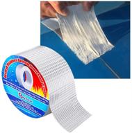 🔥 reyhoar professional super waterproof tape: aluminum butyl rubber for pipe/metal/rv awning/roof leak/window seal/boat - 2in wide, 16.4ft long logo