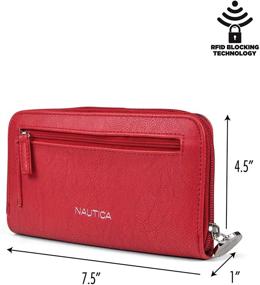 img 1 attached to Nautica Womens Wallet Blocking Around Women's Handbags & Wallets for Wallets