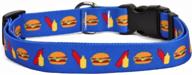 🍔 cheeseburgers dog collar by yellow dog design - 3/8" width logo