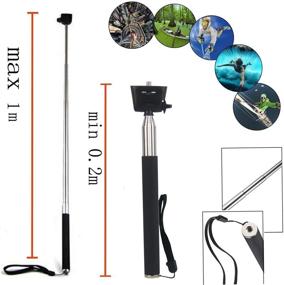 img 3 attached to 📸 TEKCAM Action Camera Selfie Stick Floating Hand Grip for Gopro Hero 9 8 7 6 5 AKASO EK7000 Brave 4 Campark Dragon Touch Remali Capture HLS Waterproof Cameras - A Versatile Solution