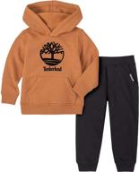 timberland pieces hooded pullover oatmeal boys' clothing and clothing sets logo