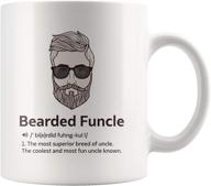 unique bearded funcle mug: the perfect funny gift for your favorite uncle on father's day! logo