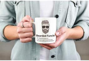 img 1 attached to Unique Bearded Funcle Mug: The Perfect Funny Gift for Your Favorite Uncle on Father's Day!