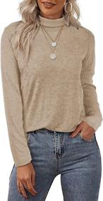 img 2 attached to 👚 Alaroo Long Sleeve Shirts: Stylish and Comfy Mock Neck Tops for Casual Women