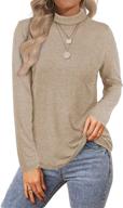 👚 alaroo long sleeve shirts: stylish and comfy mock neck tops for casual women logo