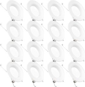 img 4 attached to Sunco Lighting 16 Pack 5/6 Inch LED Recessed Downlight, Baffle Trim, Dimmable, 13W=75W, 4000K Cool White, 965 LM, Damp Rated, Easy Retrofit Installation - UL + Energy Star