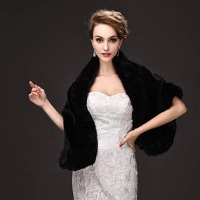 img 1 attached to 💃 Stunning Women's Shrug Shawl - Perfect Bridal Accessory